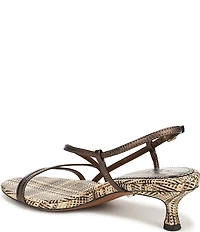 Sam Edelman Cora Metallic Leather Woven Strappy Ankle Strap Dress Sandals