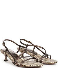 Sam Edelman Cora Metallic Leather Woven Strappy Ankle Strap Dress Sandals