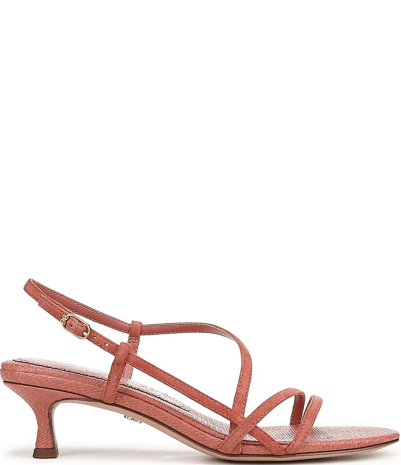 Sam Edelman Cora Suede Woven Strappy Ankle Strap Dress Sandals