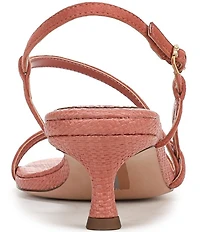 Sam Edelman Cora Suede Woven Strappy Ankle Strap Dress Sandals