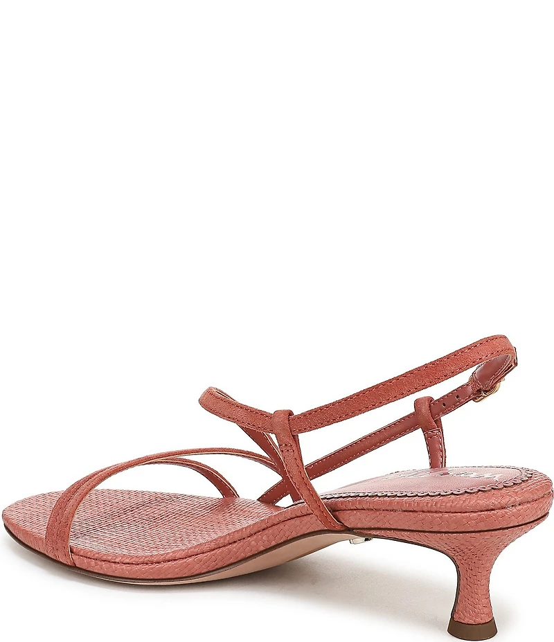 Sam Edelman Cora Suede Woven Strappy Ankle Strap Dress Sandals