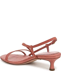 Sam Edelman Cora Suede Woven Strappy Ankle Strap Dress Sandals
