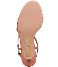 Sam Edelman Cora Suede Woven Strappy Ankle Strap Dress Sandals