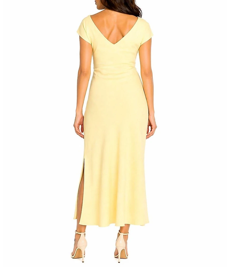 Sam Edelman Cowl Neck Sheath Maxi Dress