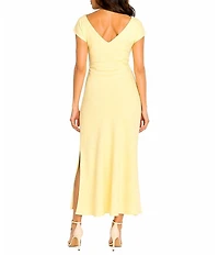 Sam Edelman Cowl Neck Sheath Maxi Dress