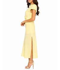 Sam Edelman Cowl Neck Sheath Maxi Dress