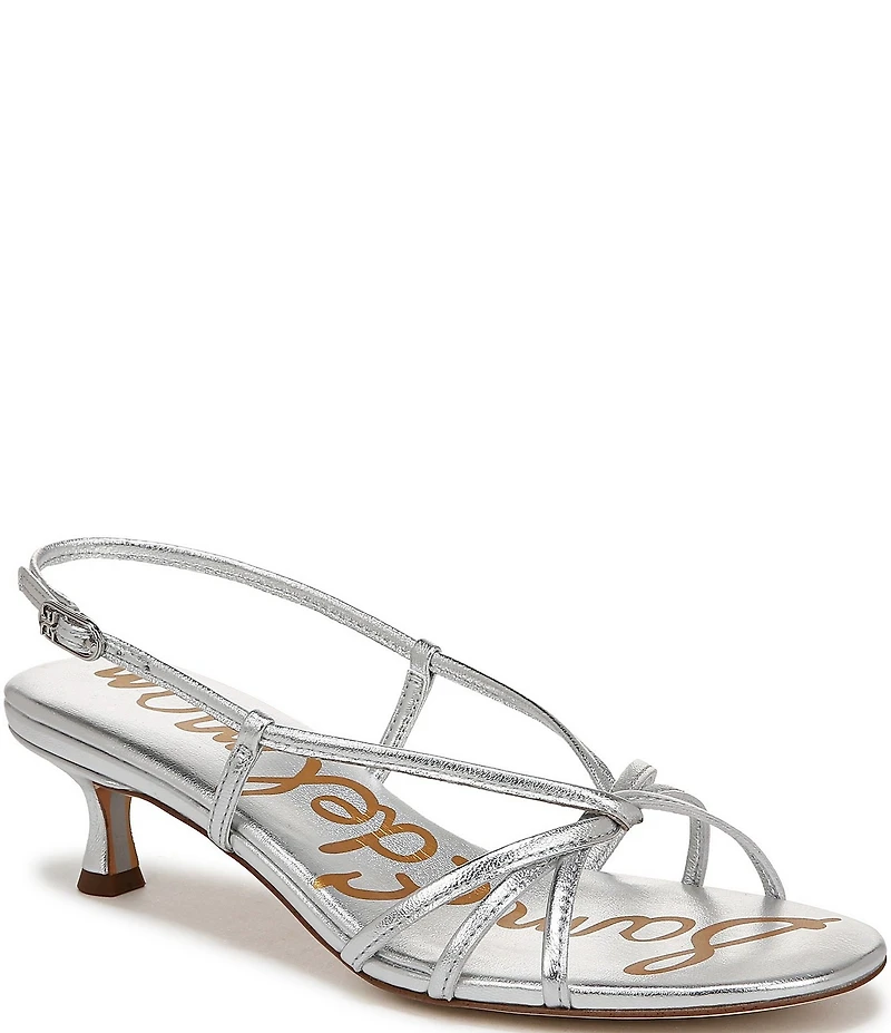 Sam Edelman Cressa Leather Strappy Slingback Dress Sandals