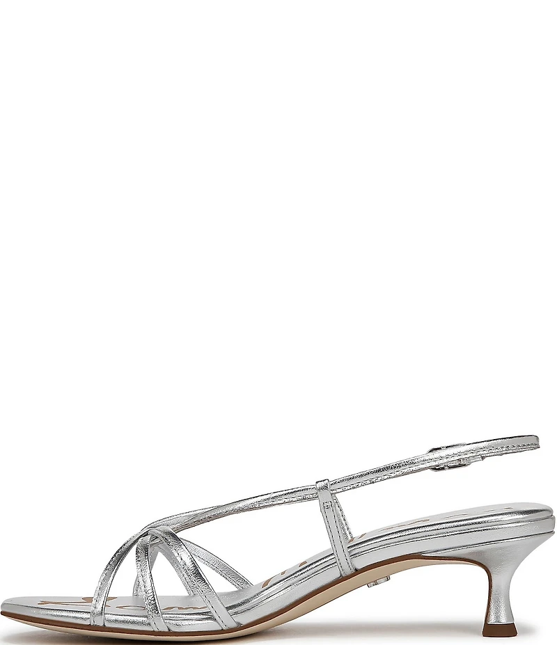 Sam Edelman Cressa Leather Strappy Slingback Dress Sandals
