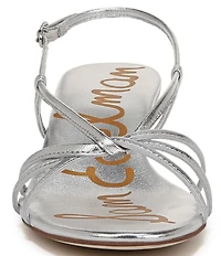 Sam Edelman Cressa Leather Strappy Slingback Dress Sandals