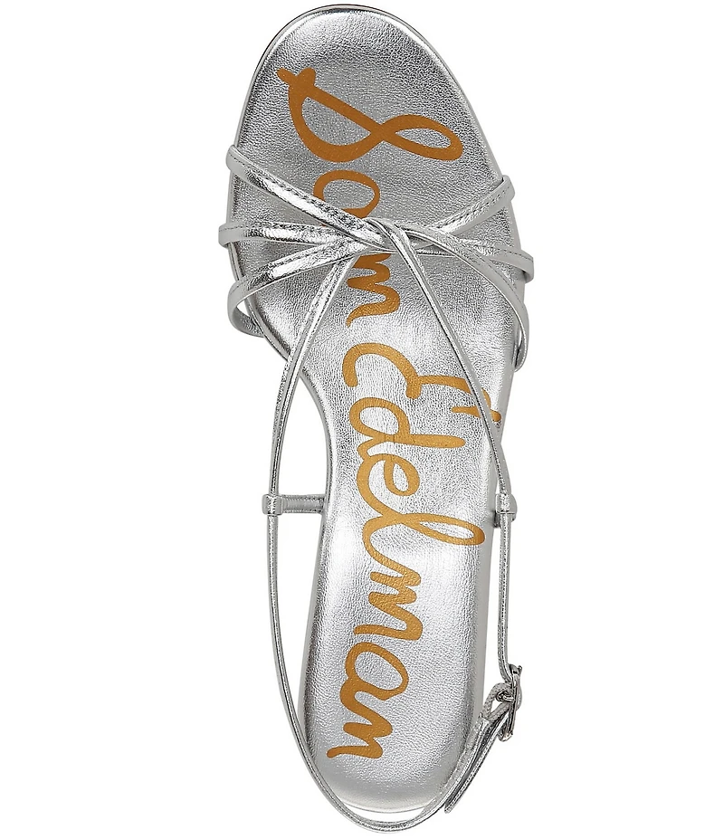 Sam Edelman Cressa Leather Strappy Slingback Dress Sandals
