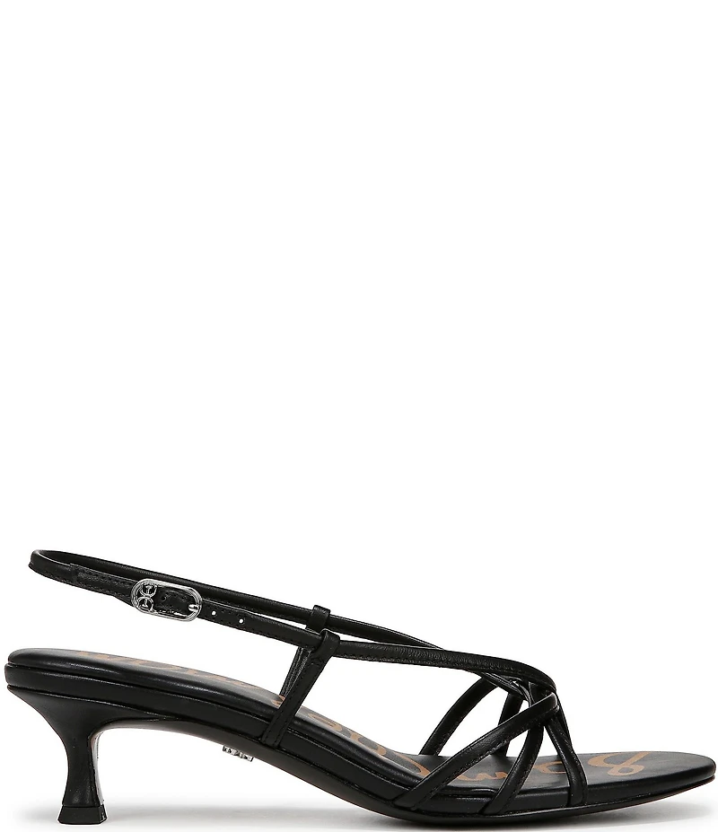 Sam Edelman Cressa Leather Strappy Slingback Dress Sandals