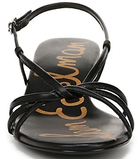 Sam Edelman Cressa Leather Strappy Slingback Dress Sandals