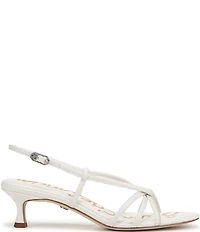 Sam Edelman Cressa Leather Strappy Slingback Dress Sandals