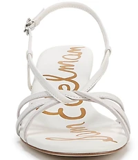 Sam Edelman Cressa Leather Strappy Slingback Dress Sandals