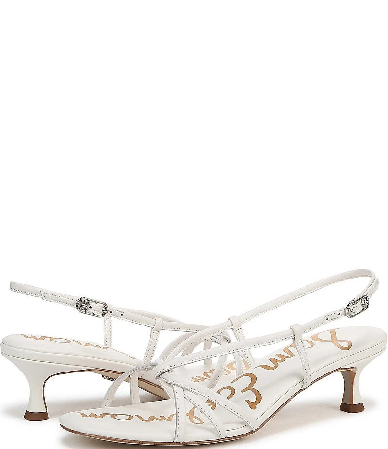 Sam Edelman Cressa Leather Strappy Slingback Dress Sandals