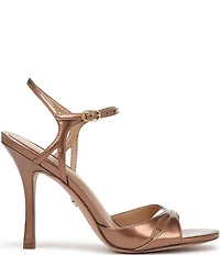 Sam Edelman Cressida Metallic Patent Ankle Strap Dress Sandals