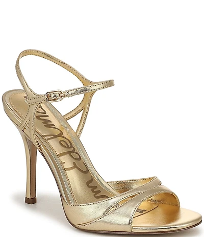 Sam Edelman Cressida Metallic Leather Ankle Strap Dress Sandals