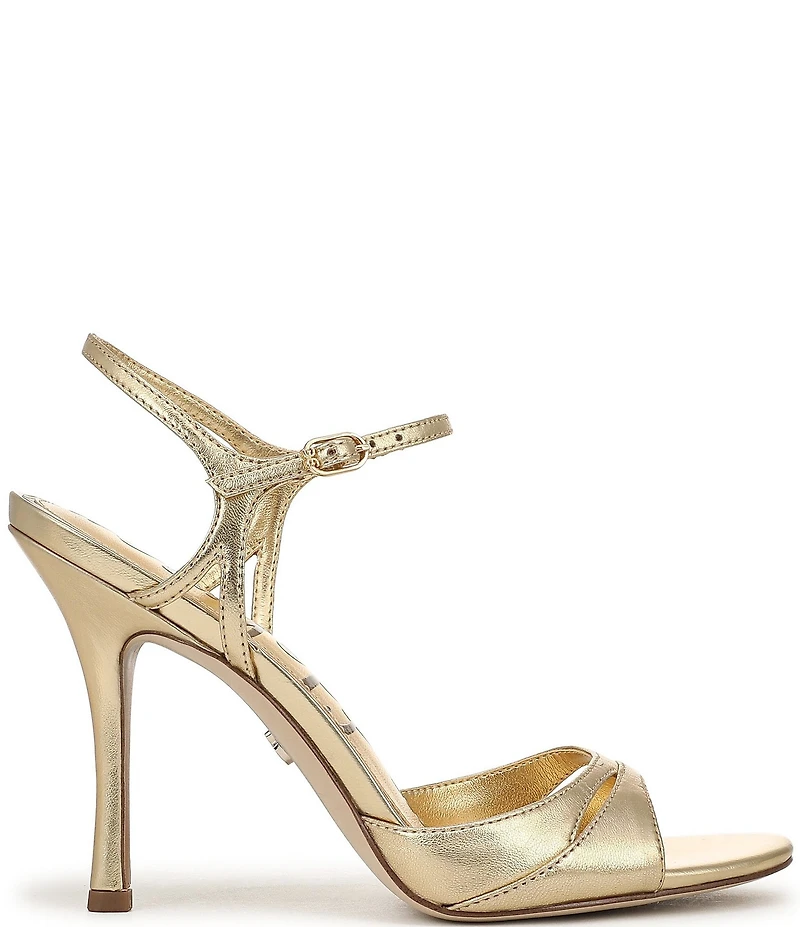 Sam Edelman Cressida Metallic Leather Ankle Strap Dress Sandals
