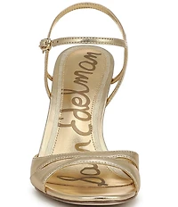 Sam Edelman Cressida Metallic Leather Ankle Strap Dress Sandals