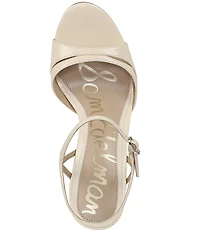 Sam Edelman Cressida Patent Leather Ankle Strap Dress Sandals
