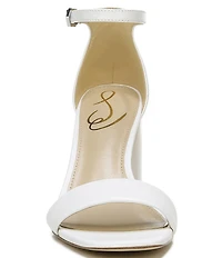 Sam Edelman Daniella Leather Ankle Strap Square Toe Dress Sandals