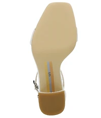 Sam Edelman Daniella Leather Ankle Strap Square Toe Dress Sandals