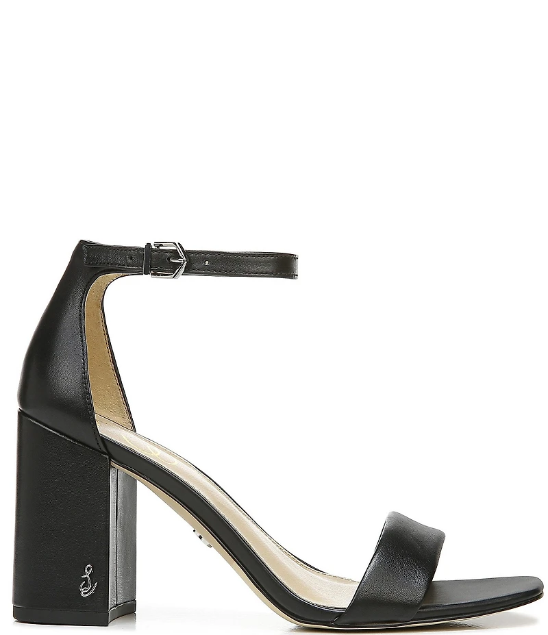 Sam Edelman Daniella Leather Ankle Strap Square Toe Dress Sandals