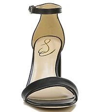 Sam Edelman Daniella Leather Ankle Strap Square Toe Dress Sandals