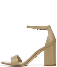 Sam Edelman Daniella Leather Ankle Strap Square Toe Dress Sandals