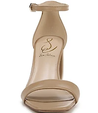 Sam Edelman Daniella Leather Ankle Strap Square Toe Dress Sandals