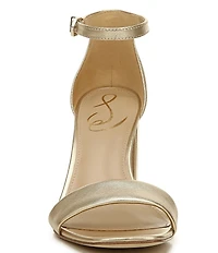 Sam Edelman Daniella Leather Ankle Strap Square Toe Dress Sandals