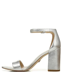 Sam Edelman Daniella Leather Ankle Strap Square Toe Dress Sandals