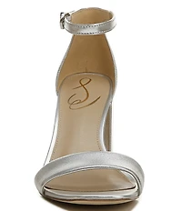 Sam Edelman Daniella Leather Ankle Strap Square Toe Dress Sandals