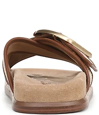 Sam Edelman Darla Basket Weave Multi Cross Buckle Hardware Slide Sandals