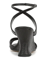 Sam Edelman Davi Raffia Ankle Wrap Wedge Dress Sandals