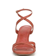 Sam Edelman Davi Raffia Ankle Wrap Wedge Dress Sandals