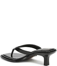 Sam Edelman Dollie Leather Kitten Heel Thong Sandals