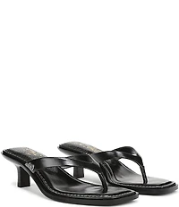 Sam Edelman Dollie Leather Kitten Heel Thong Sandals