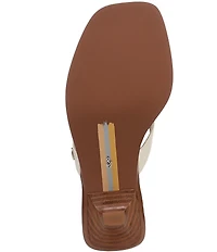 Sam Edelman Dollie Leather Woven Kitten Heel Thong Sandals