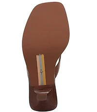 Sam Edelman Dollie Leather Woven Kitten Heel Thong Sandals