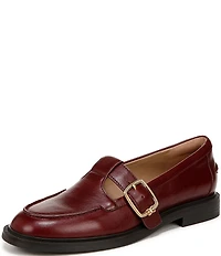 Sam Edelman Elaina Leather T Strap Oversize Buckle Hardware Mary Jane Loafers