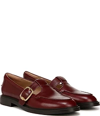 Sam Edelman Elaina Leather T Strap Oversize Buckle Hardware Mary Jane Loafers
