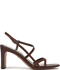 Sam Edelman Elissa Suede and Raffia Strappy Dress Sandals