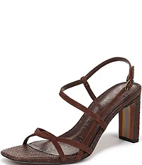 Sam Edelman Elissa Suede and Raffia Strappy Dress Sandals