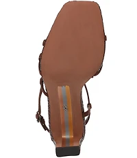 Sam Edelman Elissa Suede and Raffia Strappy Dress Sandals