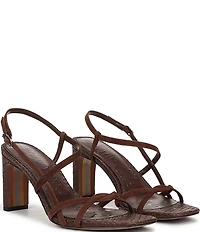 Sam Edelman Elissa Suede and Raffia Strappy Dress Sandals