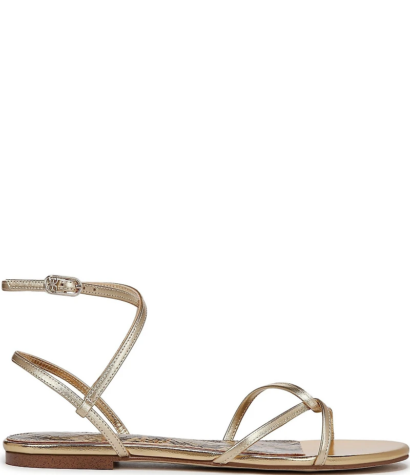 Sam Edelman Ellina Leather Strappy Flat Sandals