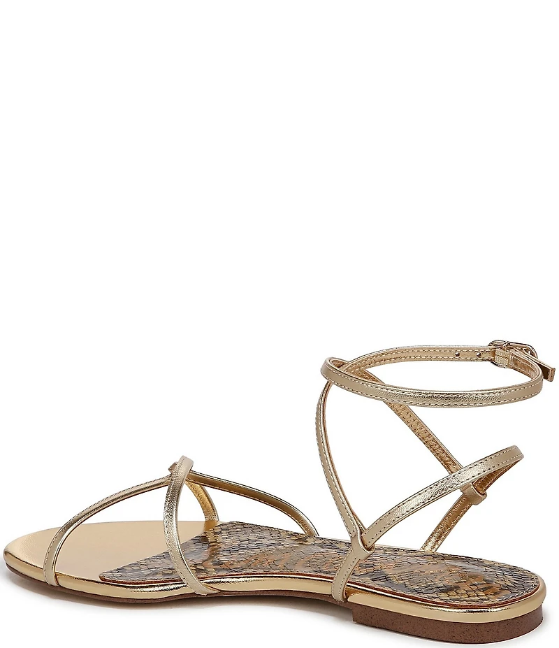 Sam Edelman Ellina Leather Strappy Flat Sandals
