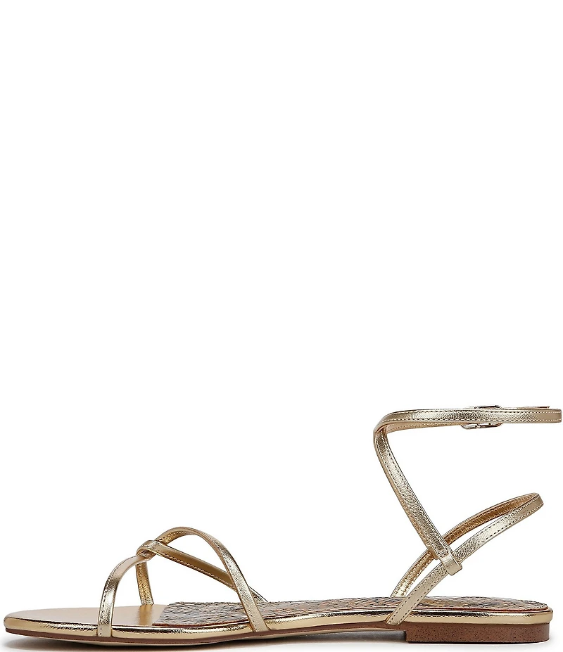 Sam Edelman Ellina Leather Strappy Flat Sandals