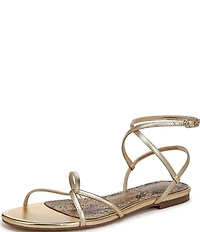 Sam Edelman Ellina Leather Strappy Flat Sandals